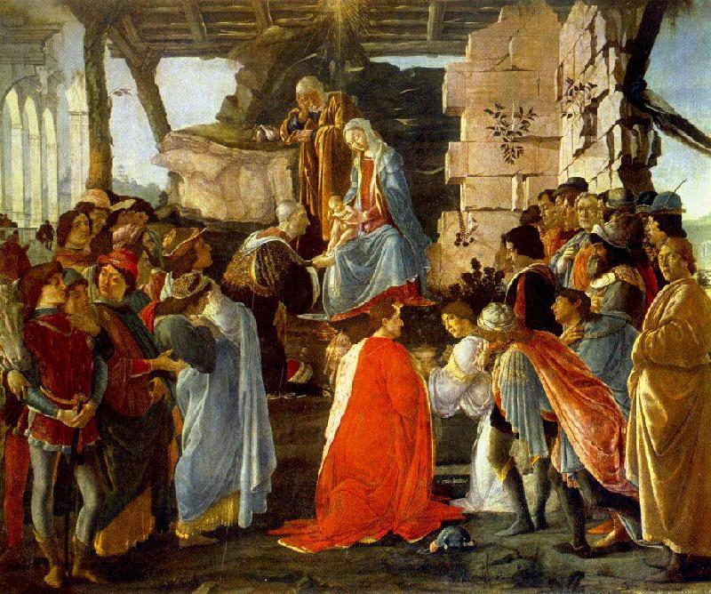 BOTTICELLI, Sandro The Adoration of the Magi  dfg